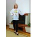 Embroidered blouse "White Lilly Mood"